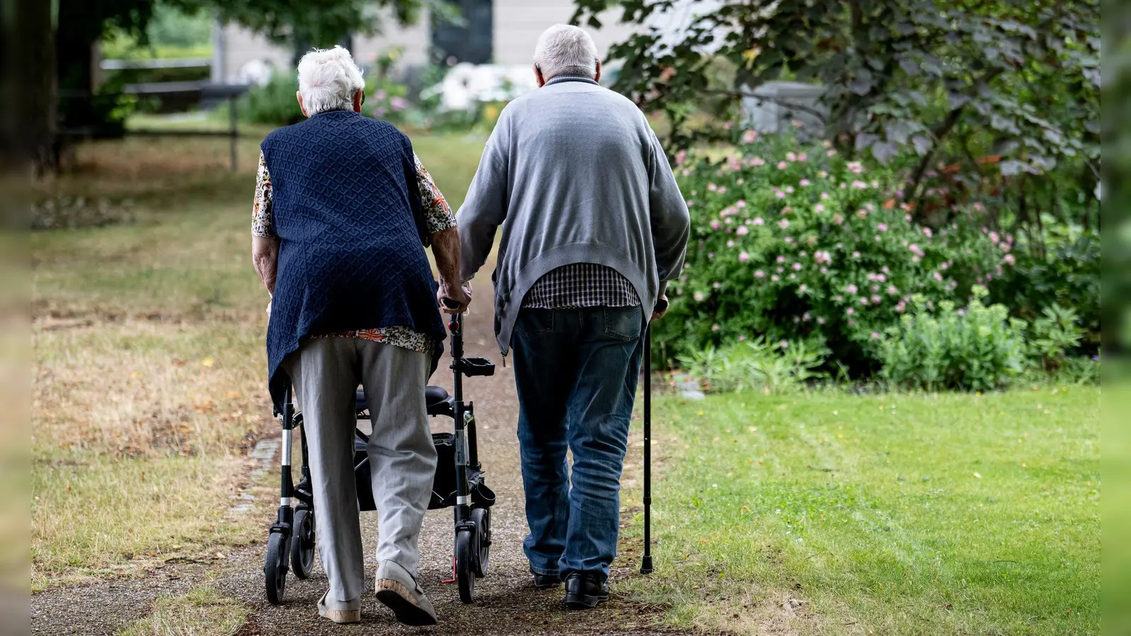 Irgendwann geht es für viele mit Arthrose nicht mehr ohne - nicht ohne Schmerzen, nicht ohne Gehilfe. (Symbolbild) (Foto: Fabian Sommer/dpa)