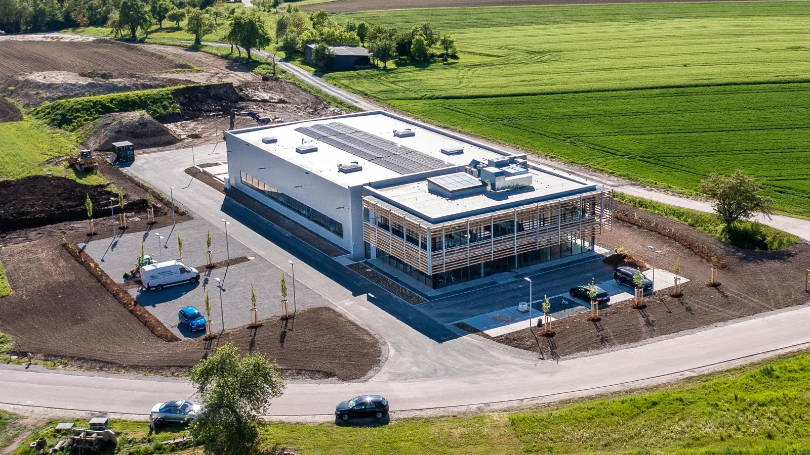 Der neue Firmensitz der HyperDES watertechnology GmbH in Insingen. (Foto: Tobias Vogt)