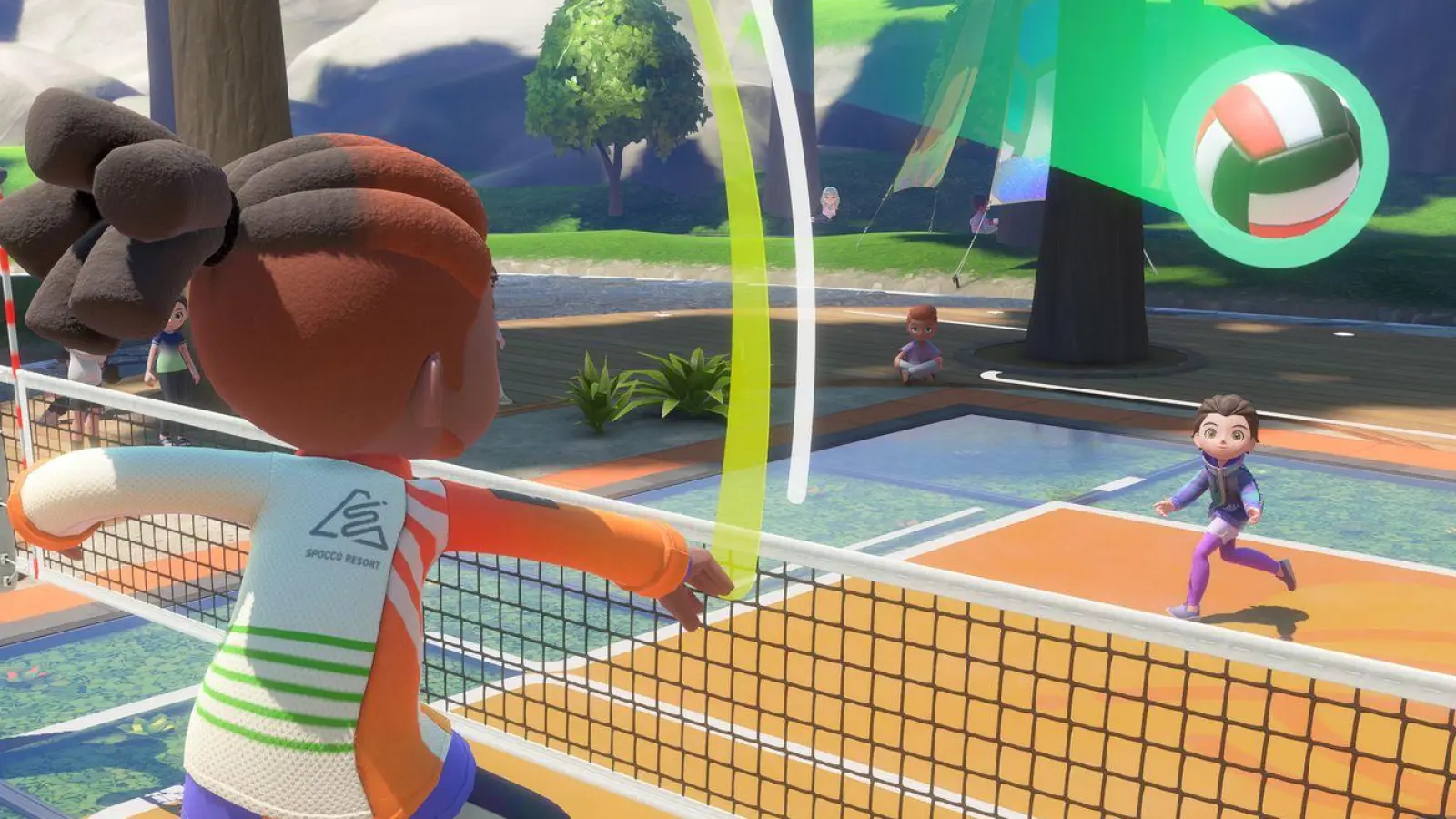 Dem Chaos am Netz keine Chance: Volleyball setzt auf eine feste Rollenverteilung zwischen den Spielenden. (Foto: Nintendo/dpa-tmn)