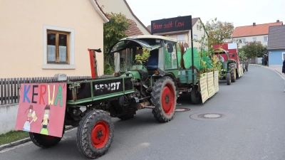 Startklar für den Festumzug auf der Kirchweih in Reusch. (Foto: Rainer Fritsch)