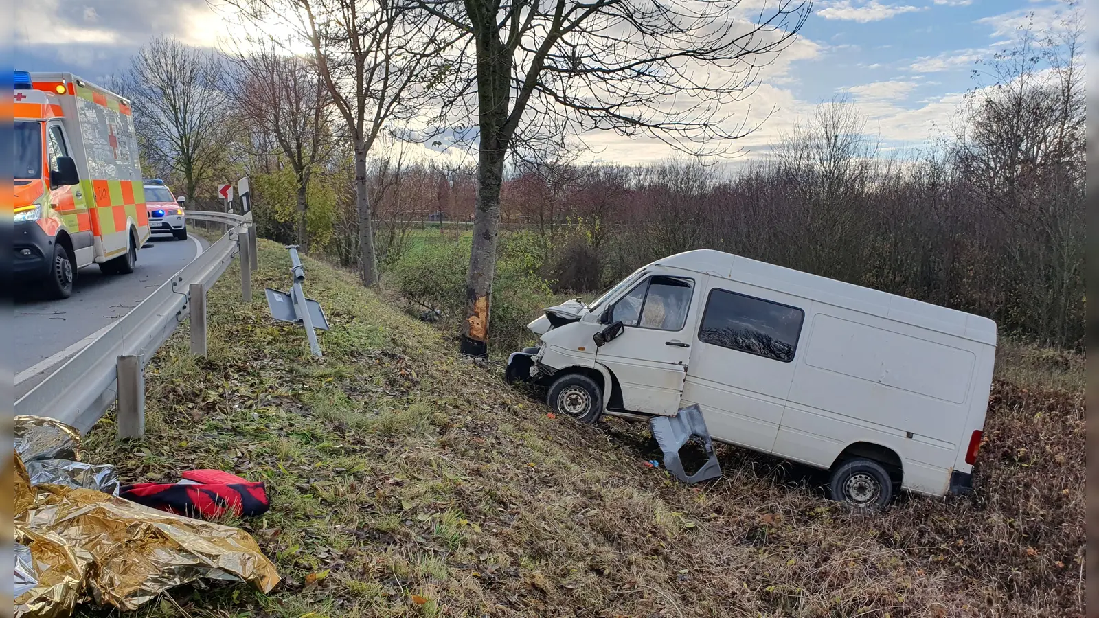 Am Dienstagnachmittag ist es bei Bad Windsheim zu einem Unfall gekommen. (Foto: Anna Franck)
