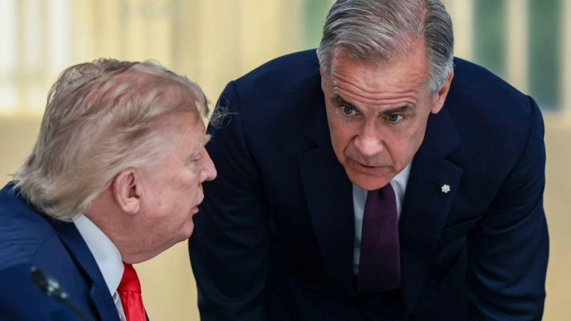 Carney: Gegenzölle auf US-Produkte kommen im September. (Archivbild) (Foto: Evelyn Hockstein/Pool Reuters/dpa)