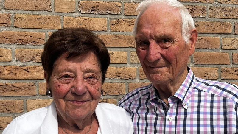  Das Ehepaar Luise und Rudolf Seifert feierte seine Eiserne Hochzeit. (Foto: Johannes Flierl)