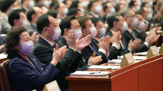 Chinesische Parlamentsmitglieder in Peking. (Foto: Xing Guangli/XinHua/dpa)