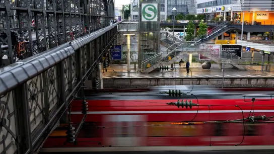 Eine S-Bahn fährt an der Hackerbrücke an die Haltestelle. (Foto: Sven Hoppe/dpa/Archivbild)