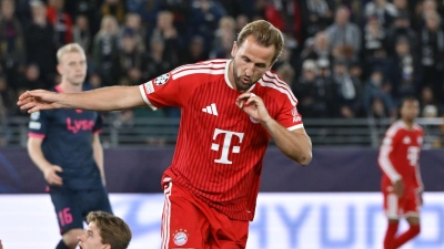 Bei Harry Kane steht offenbar die Vertragsverlängerung bevor. (Foto: Peter Kneffel/dpa)