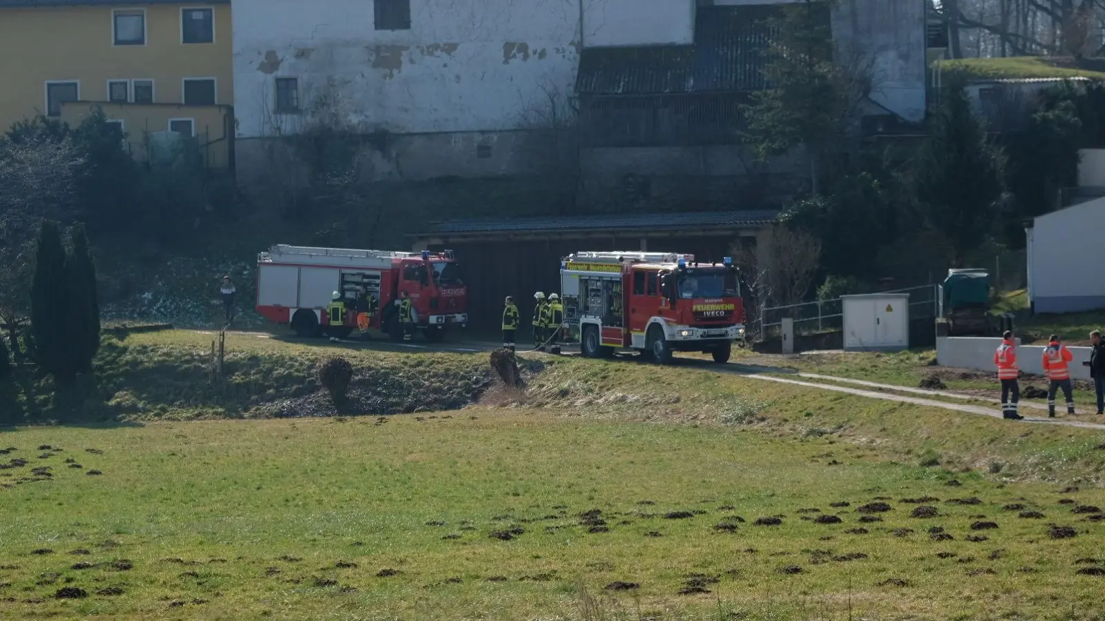 Ein 68-jähriger Mann ist in Bertholdsdorf in eine Güllegrube gestürzt. (Foto: NEWS5 / Grundmann)