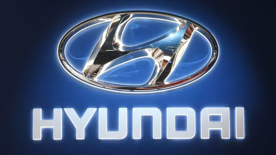 Ein Hyundai Logo, aufgenommen bei der North American International Auto Show (NAIAS) in Detroit (Michigan). (Foto: Uli Deck/dpa)