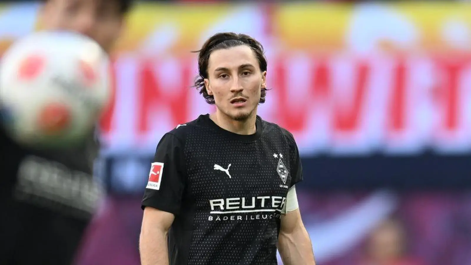 Im Spiel bei RB Leipzig gab es Protest gegen Gladbach-Kapitän Rocco Reitz. (Archivbild)  (Foto: David Hammersen/dpa)