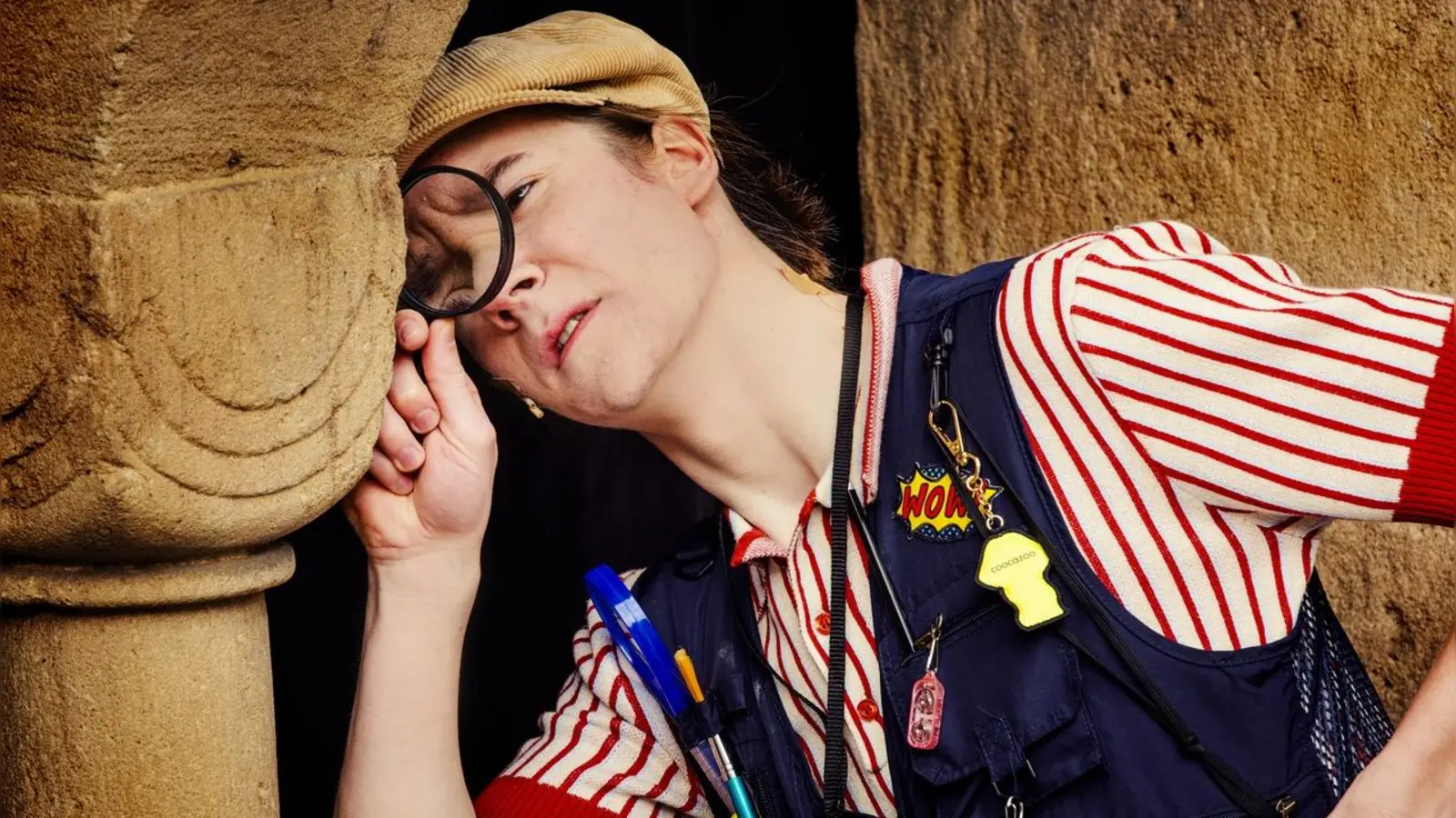 Ermittelt im Feuchtwanger Kreuzgang: Ben Erik Schröter als Kalle Blomquist. (Foto: Nicole Brühl)