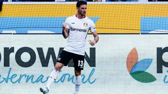 Soll zu Eintracht Frankfurt wechseln: Lucas Alario von Bayer Leverkusen. (Foto: Uwe Anspach/dpa)