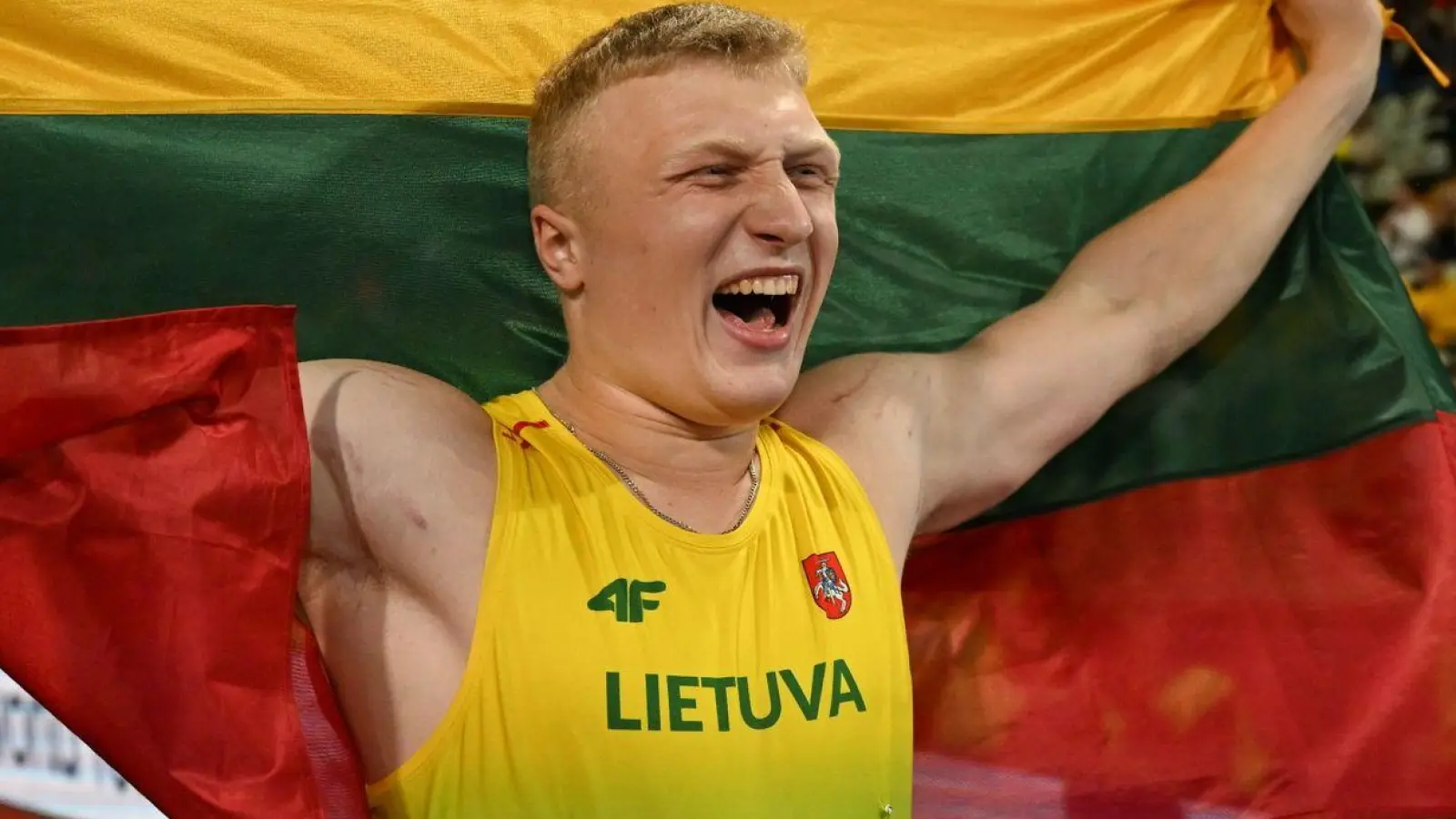 Schaffte mit 74,35 Metern einen Weltrekord: Mykolas Alekna aus Litauen. (Foto: Sven Hoppe/dpa)