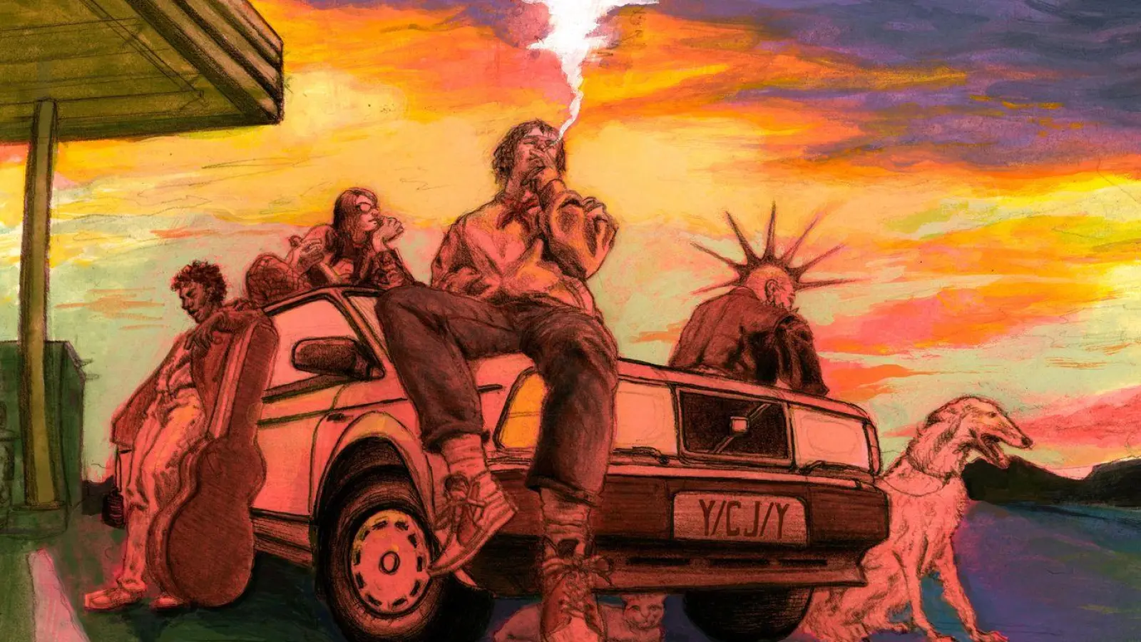 Key Visual von „Keep Driving“: Das Artwork vermittelt gut die Atmosphäre des Spiels. (Foto: Y/CJ/Y/dpa-tmn)