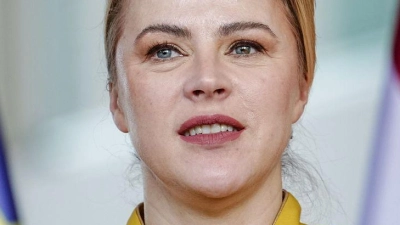 Siliņa bei einer Pressekonferenz (Archivbild). (Foto: Kay Nietfeld/dpa)