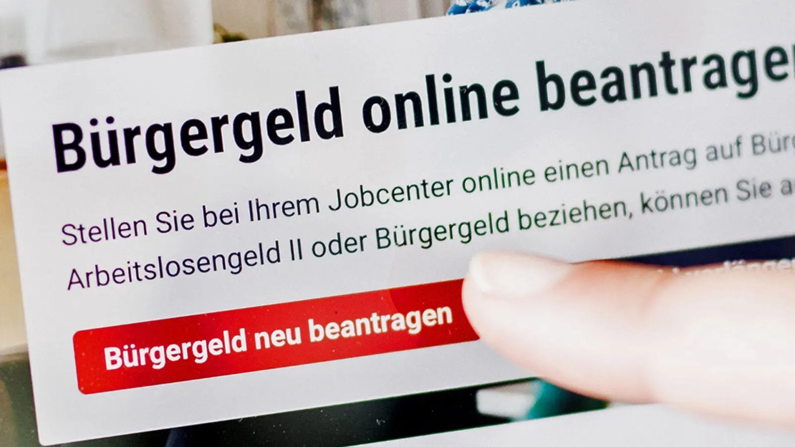 2024 bezogen rund 5,5 Millionen Menschen Bürgergeld. (Symbolbild) (Foto: Carsten Koall/dpa)