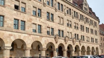 Der Angriff geschah im Nürnberger Justizzentrum. Dort verhandeln die Familiensenate des Oberlandesgerichts.  (Archivbild: Manfred Blendinger)