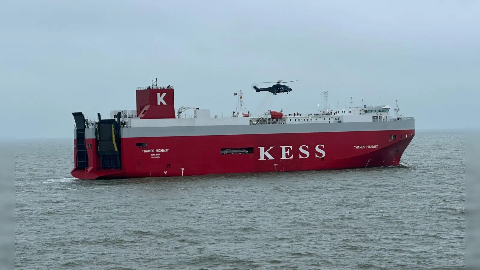 Der Frachter soll zurück in den Emder Hafen. (Foto: --/Havariekommando/dpa)