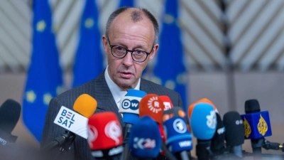 Merz macht vor dem EU-Gipfel noch einmal Druck bei den entscheidenden Themen. (Foto: Michael Kappeler/dpa)