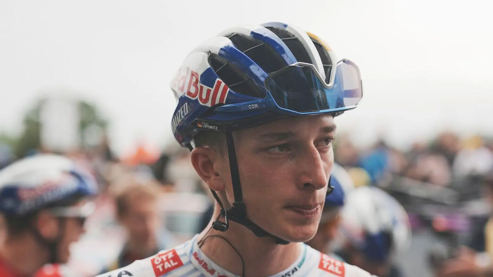 Der deutsche Rad-Jungstar Florian Lipowitz.  (Foto: Thibault Camus/AP/dpa)