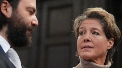 Christina Blocks Anwalt Ingo Bott fordert die Einstellung des Verfahrens. (Foto: Marcus Brandt/Pool dpa/dpa)