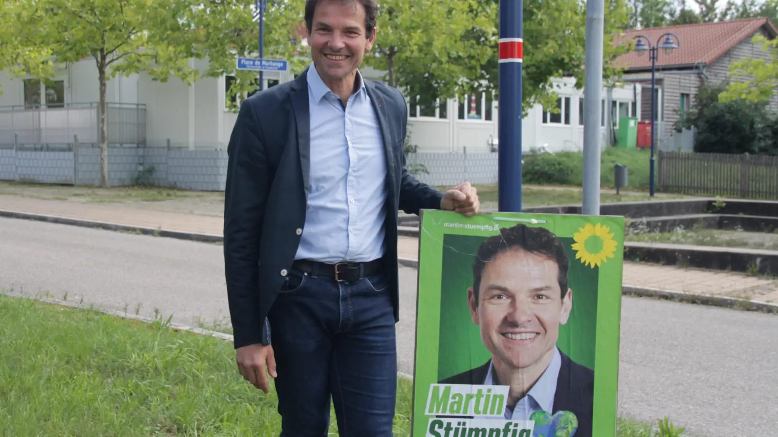 Der doppelte Martin Stümpfig: Der Grünen-Politiker aus Feuchtwangen gehört dem Landtag seit 2013 an. Über die Liste ist er auch diesmal gut abgesichert. (Foto: Robert Maurer)