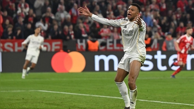 Für Kylian Mbappé ist die Champions-League-Saison vorbei. (Foto: Sven Hoppe/dpa)