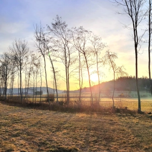 Ein strahlender Tagesbeginn - gesehen bei Lohr (Foto: Heinz Schopf)