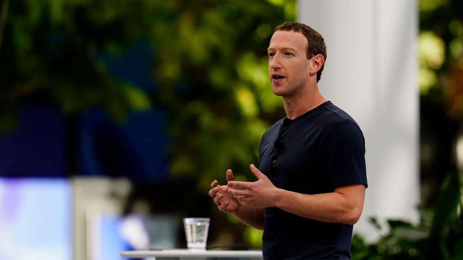 Meta-CEO Mark Zuckerberg spricht auf der Connect-Entwicklerkonferenz des Tech-Giganten. (Foto: Godofredo A. Vásquez/AP/dpa)