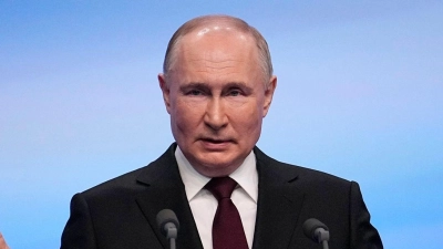 Kremlchef Wladimir Putin wertet das Wahlergebnis als Vertrauensbeweis der Bürger. (Foto: Alexander Zemlianichenko/AP/dpa)