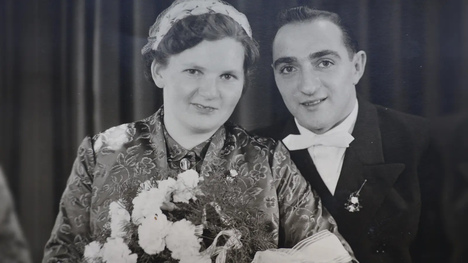 Ein Foto von der Hochzeit im Jahr 1955. (Repro: Ulli Ganter)
