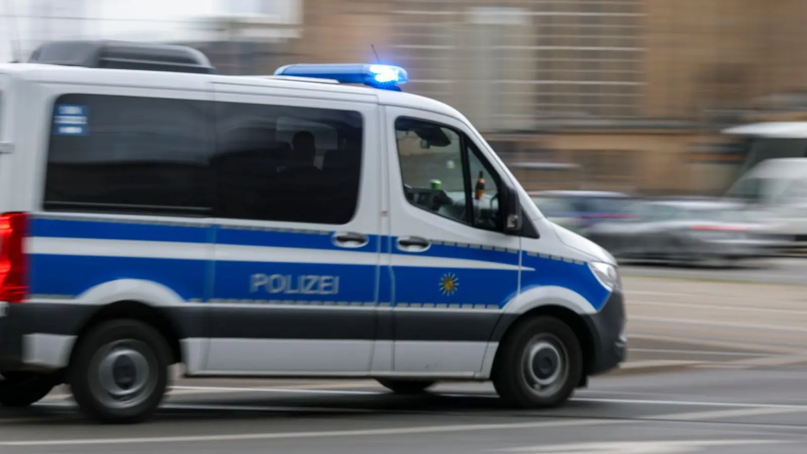 Die Polizei fährt zu einem Streit in einem Imbiss. (Symbolbild) (Foto: Jan Woitas/dpa)