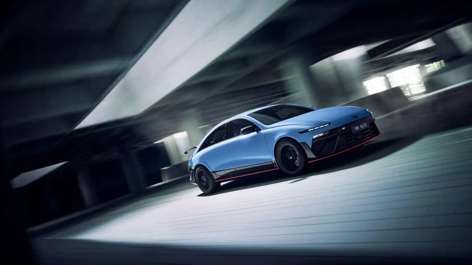 Sportliche Premiere: Der Hyundai Ioniq 6 N feiert sein Debüt mit 650 PS und 770 Nm Drehmoment. (Foto: Hyundai/dpa-tmn)