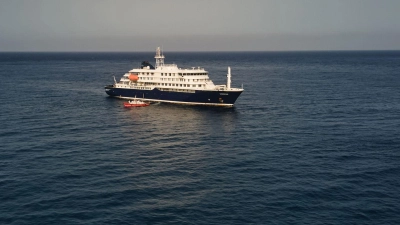 Laut WHO sind drei Patienten von der „Hondius“ evakuiert worden und auf dem Weg in die Niederlande. (Foto: Arilson Almeida/AP/dpa)