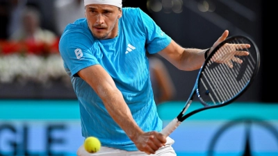 Alexander Zverev erreicht in Madrid das Viertelfinale. (Foto: Oscar Manuel Sanchez/ZUMA Press Wire/dpa)