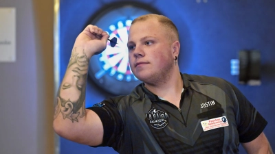 Justin Paul gewann beim Spieltag in Nürnberg seine beiden Einzel und auch beide Doppel für den DC LaBamba. (Foto: Martin Rügner)