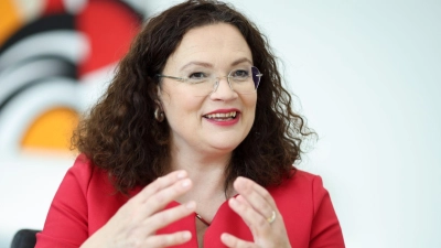 Die ehemalige SPD-Vorsitzende ist die neue Chefin der Bundesagentur für Arbeit. (Foto: Daniel Karmann/dpa)
