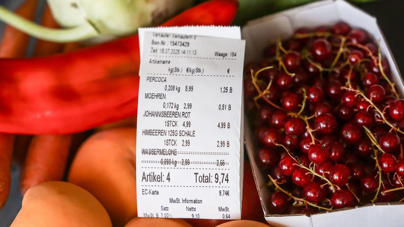 Viele Lebensmittel waren im Juli teurer als ein Jahr zuvor. (Symbolbild) (Foto: Oliver Berg/dpa)