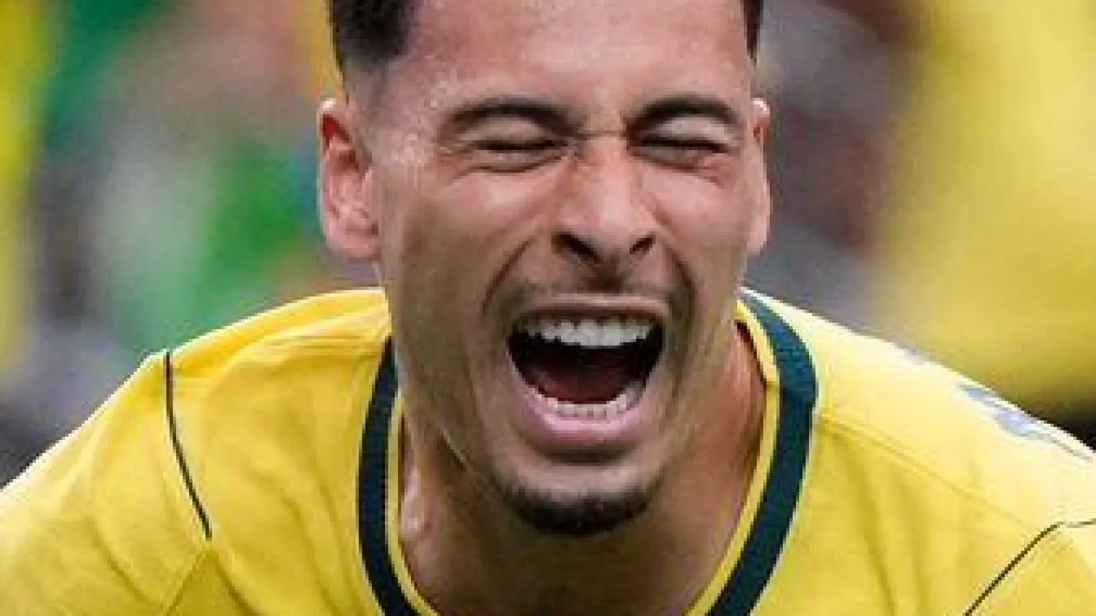 Siegtorschütze Martinelli feiert. (Foto: Ashley Landis/AP/dpa)