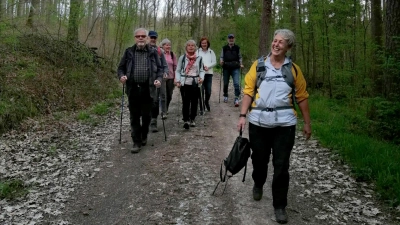 Teilnehmer der Selbsthilfegruppe „Älter werden, fit bleiben“. Nun soll es bald eine neue Gruppe geben, die erst einmal kürzere Strecken zurücklegt. (Foto: Sigrid Stegemann)