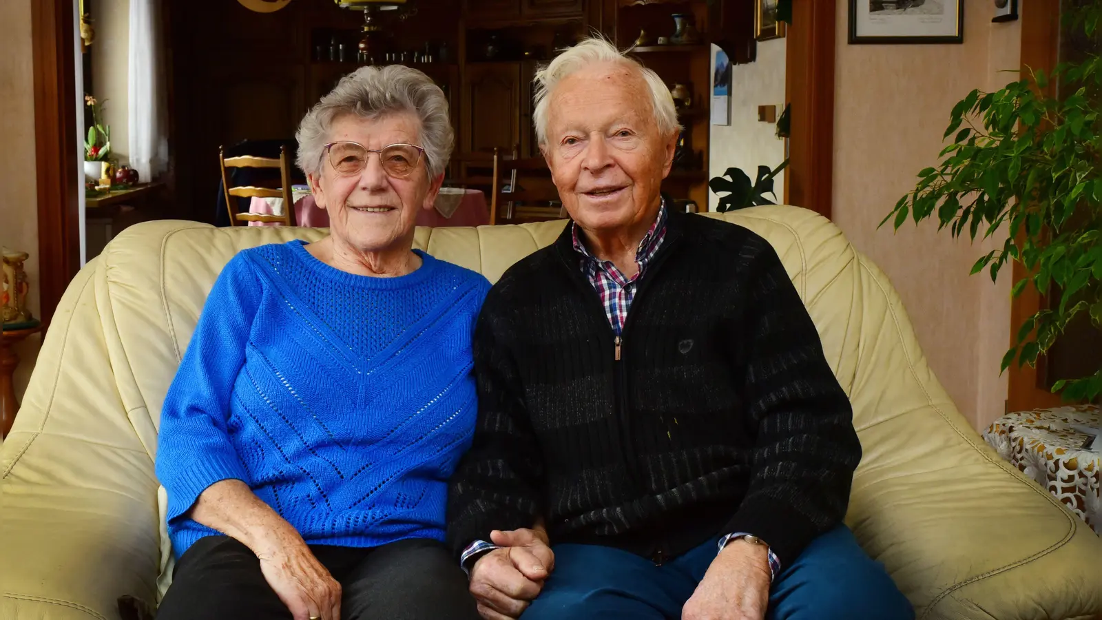 Der 86-jährige Ewald Seifert und seine Frau Ingeborg (84) konnten ihre Eiserne Hochzeit feiern. Die beiden wünschen sich noch viele gemeinsame glückliche Jahre. (Foto: Irmeli Pohl)