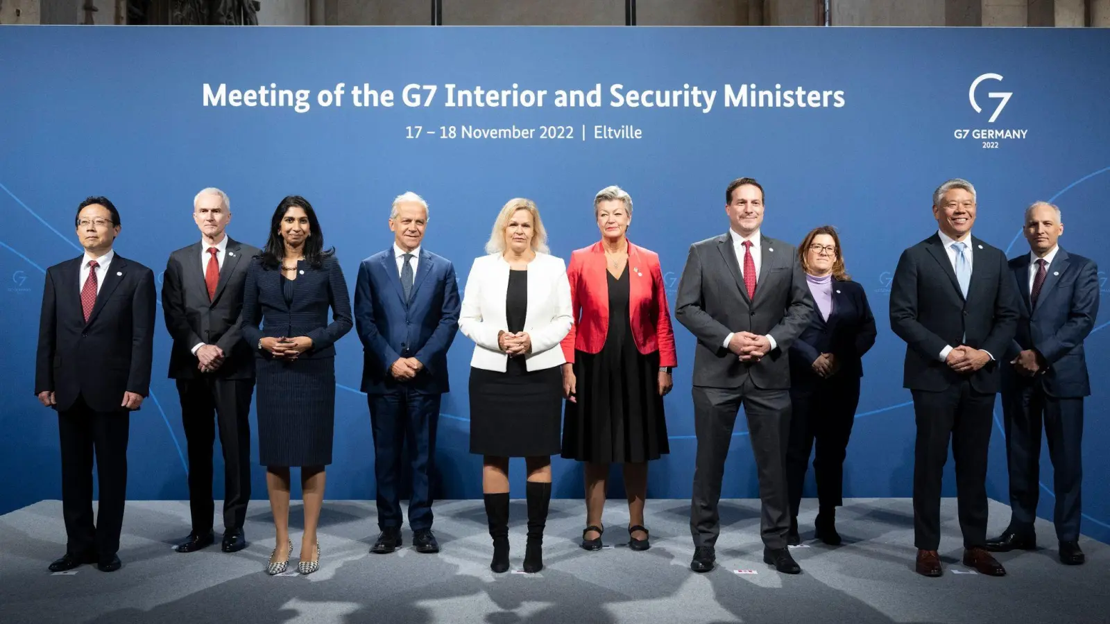 Das Treffen der G7-Innenminister in Eltville. (Foto: Boris Roessler/dpa)