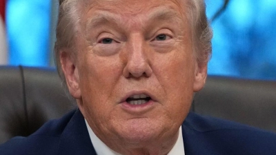 US-Präsident Donald Trump reichte die Klage formal als Privatmann ein. (Foto: Allison Robbert/AP/dpa)