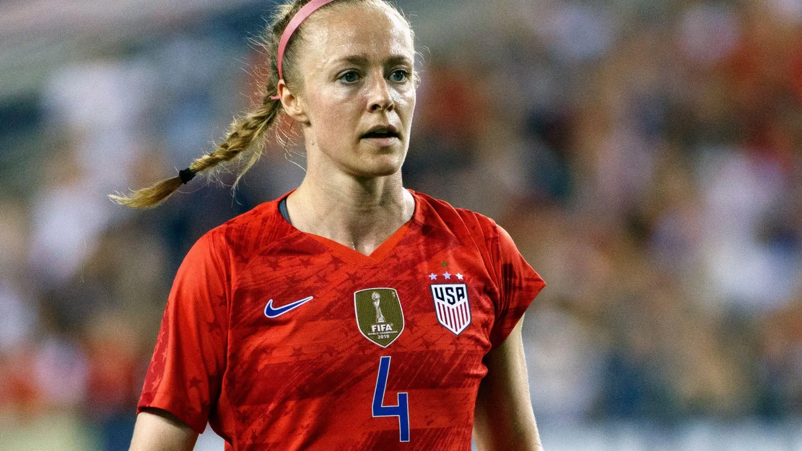 Becky Sauerbrunn von den USA während eines Freundschaftsspiels gegen Portugal. (Foto: Matt Slocum/AP/dpa)