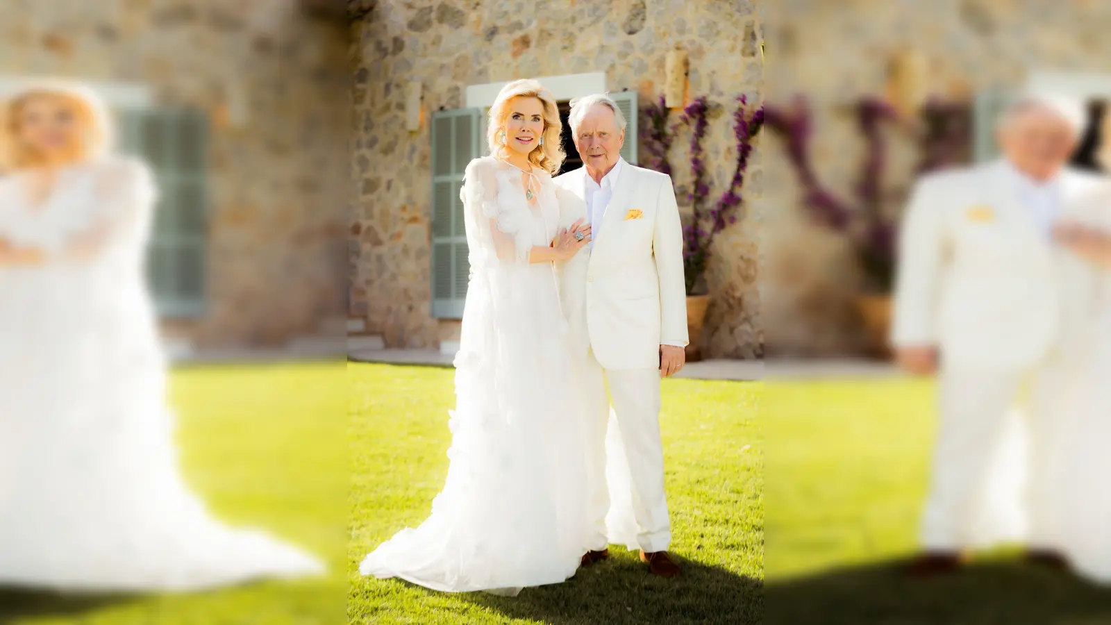 Gabriela und Wolfgang Porsche feiern ihre Hochzeit auf Mallorca.  (Foto: Privat/dpa)