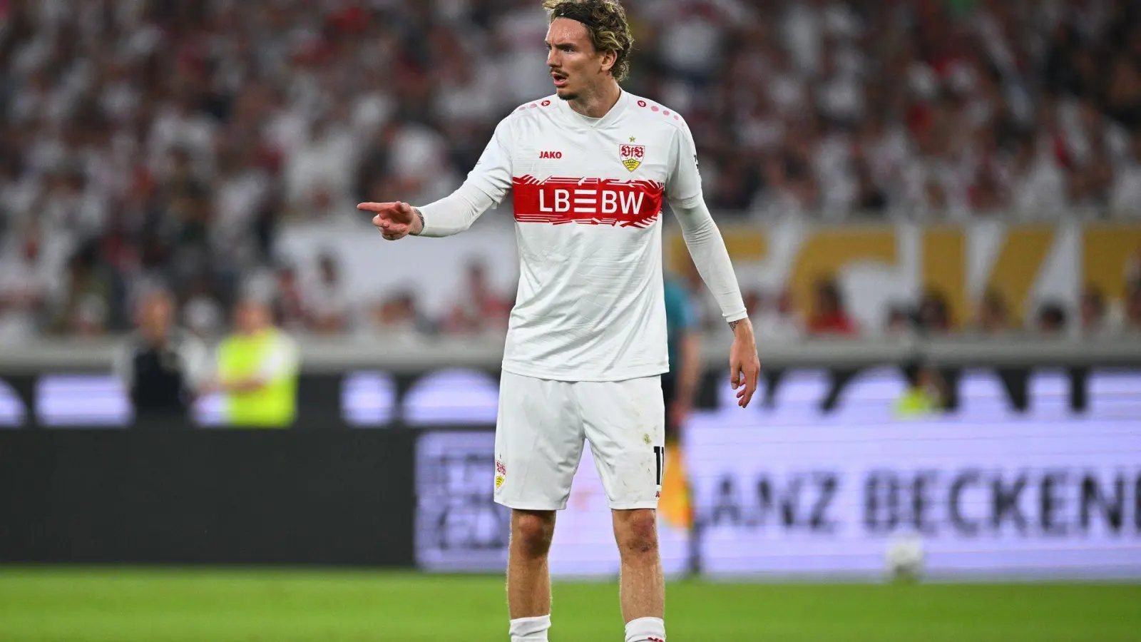 Umworben vom FC Bayern: Nick Woltemade bleibt wohl in Stuttgart. (Foto: Tom Weller/dpa)