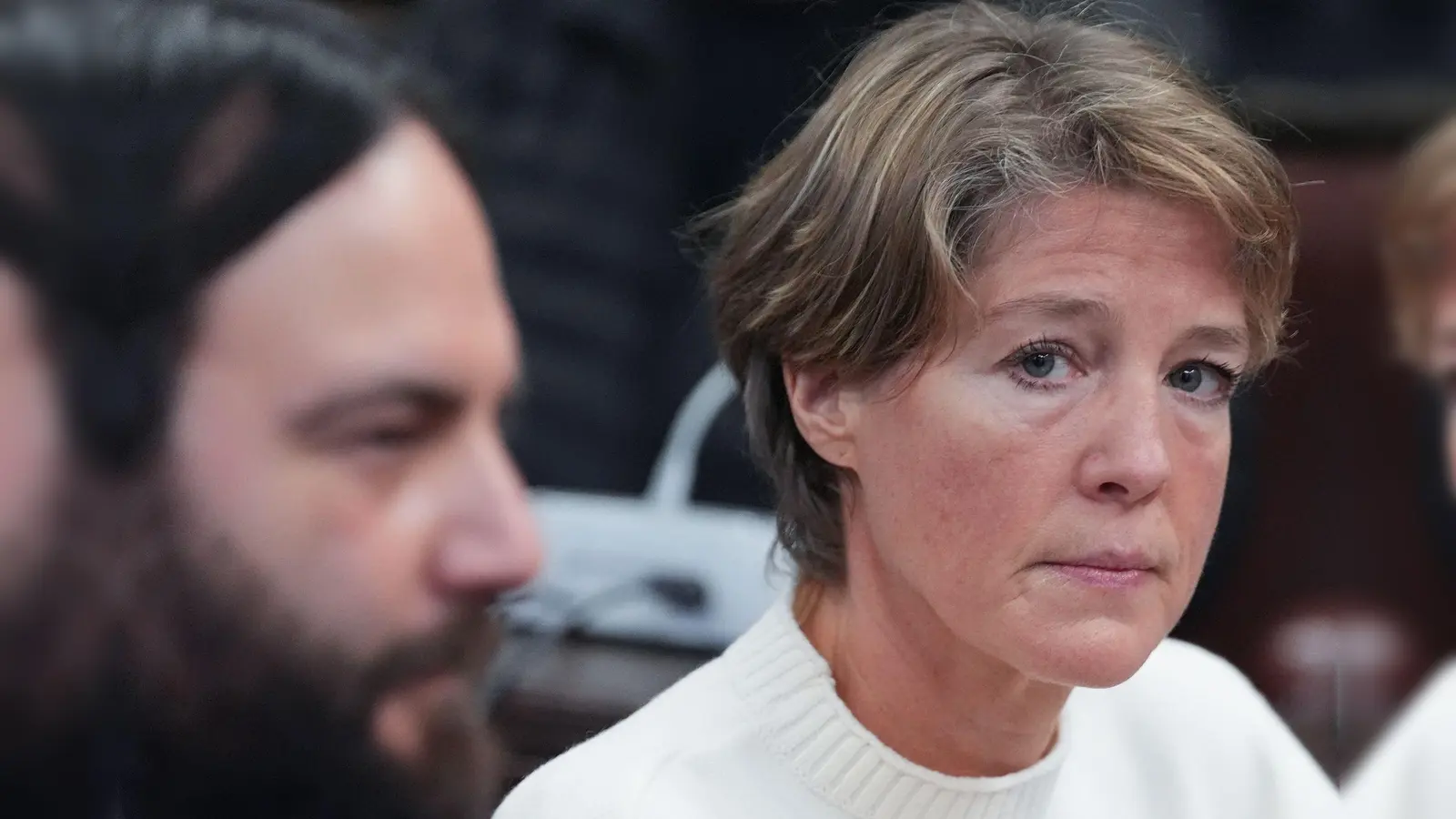 Christina Block hat im Prozess um die Entführung ihrer Kinder erneut ihre Unschuld beteuert. (Foto: Marcus Brandt/dpa)