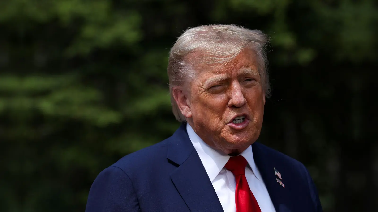 Donald Trump hat eine Schlüsselrolle für den Krieg zwischen Israel und dem Iran. (Foto: Suzanne Plunkett/PA Wire/dpa)