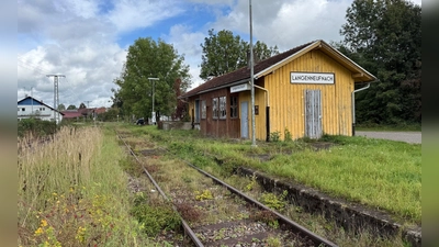 Bis Langenneufnach, hier der verfallene Bahnhof, soll die alte Staudenbahn in Landkreis Augsburg reaktiviert werden. (Archivfoto) (Foto: Ulf Vogler/dpa)