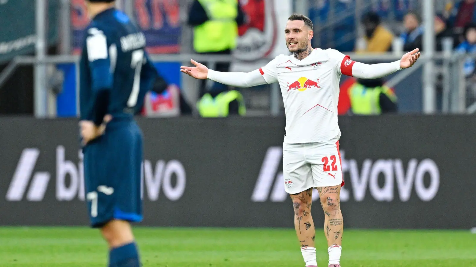 Haderte mit sich und RB: Nationalspieler David Raum (Foto: Uwe Anspach/dpa)