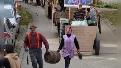Der Kirchweihumzug erfreut sich seit jeher großer Beliebtheit. (Foto: Gemeinde Adelshofen)